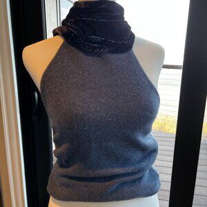 Ralph Lauren Black Label cashmere sweater with scarf